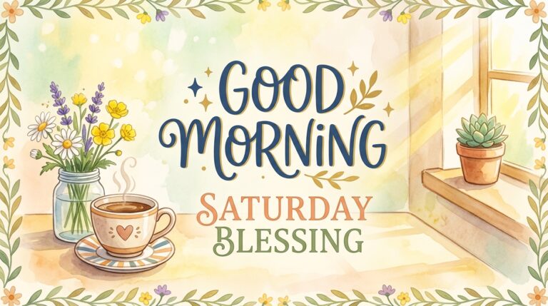 Good Morning Saturday Blessing