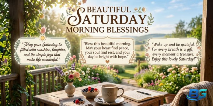 Beautiful Saturday Morning Blessings
