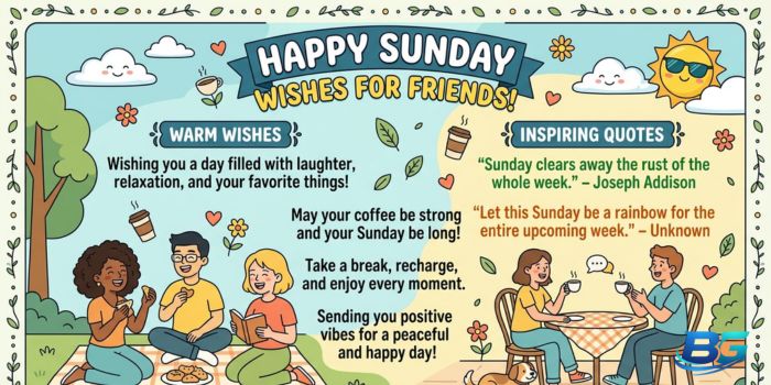 Happy Sunday Wishes for Friends