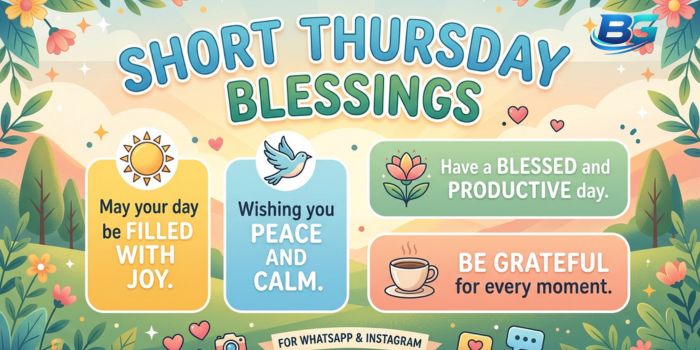 Short Thursday Blessings for WhatsApp and Instagram